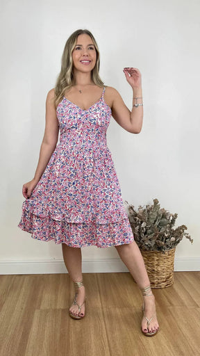 VESTIDO CURTO KAREN FLORIDO