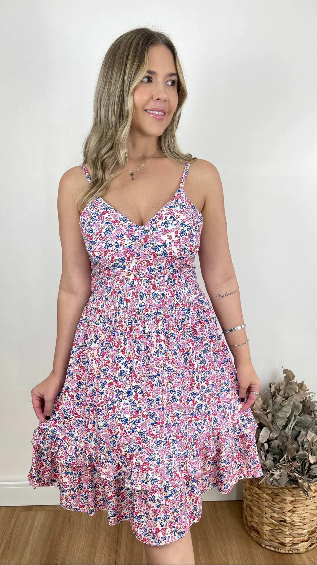 VESTIDO CURTO KAREN FLORIDO