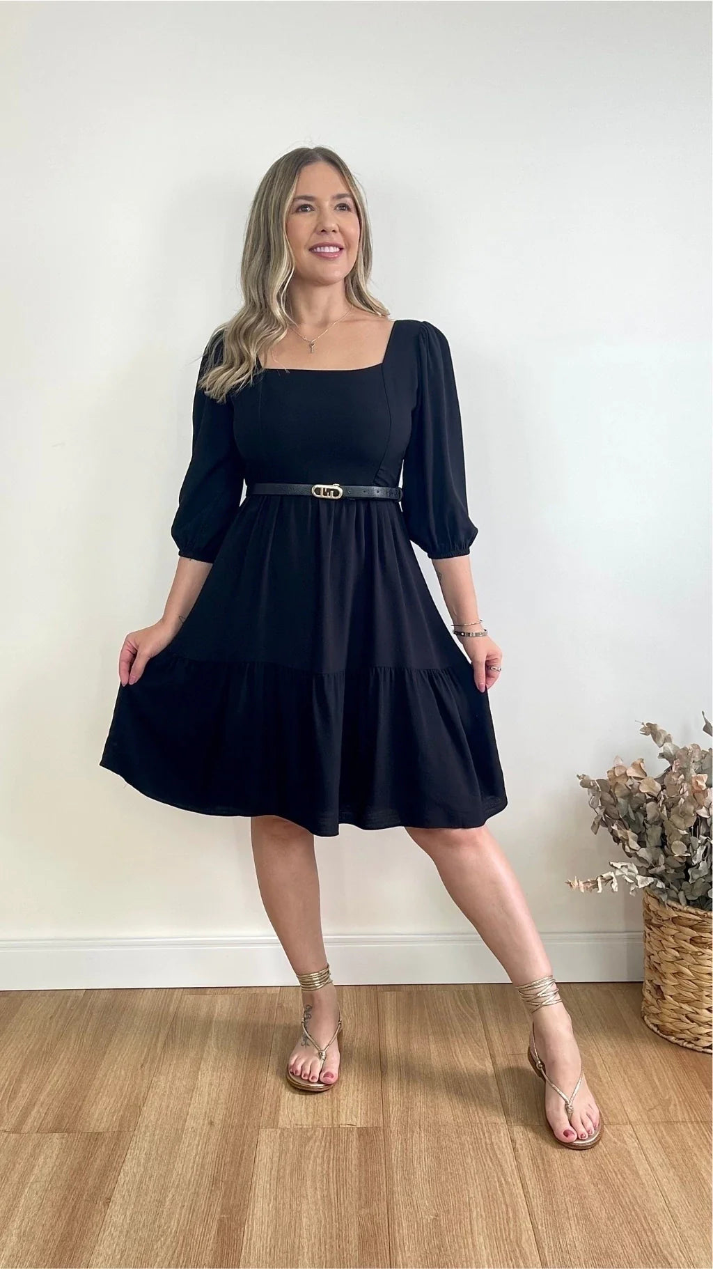 VESTIDO ADÉLIA LISO