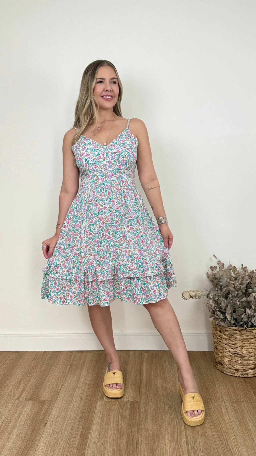VESTIDO CURTO KAREN FLORIDO