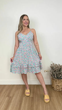 VESTIDO CURTO KAREN FLORIDO