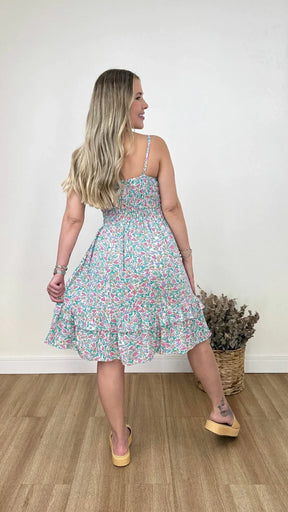 VESTIDO CURTO KAREN FLORIDO
