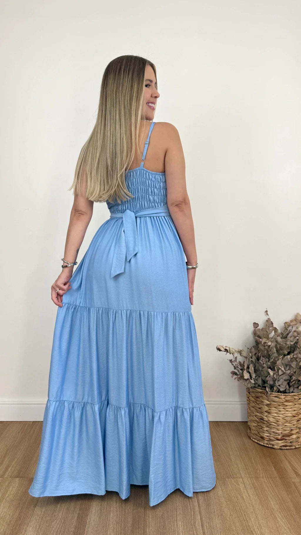 VESTIDO RUBIA LISO