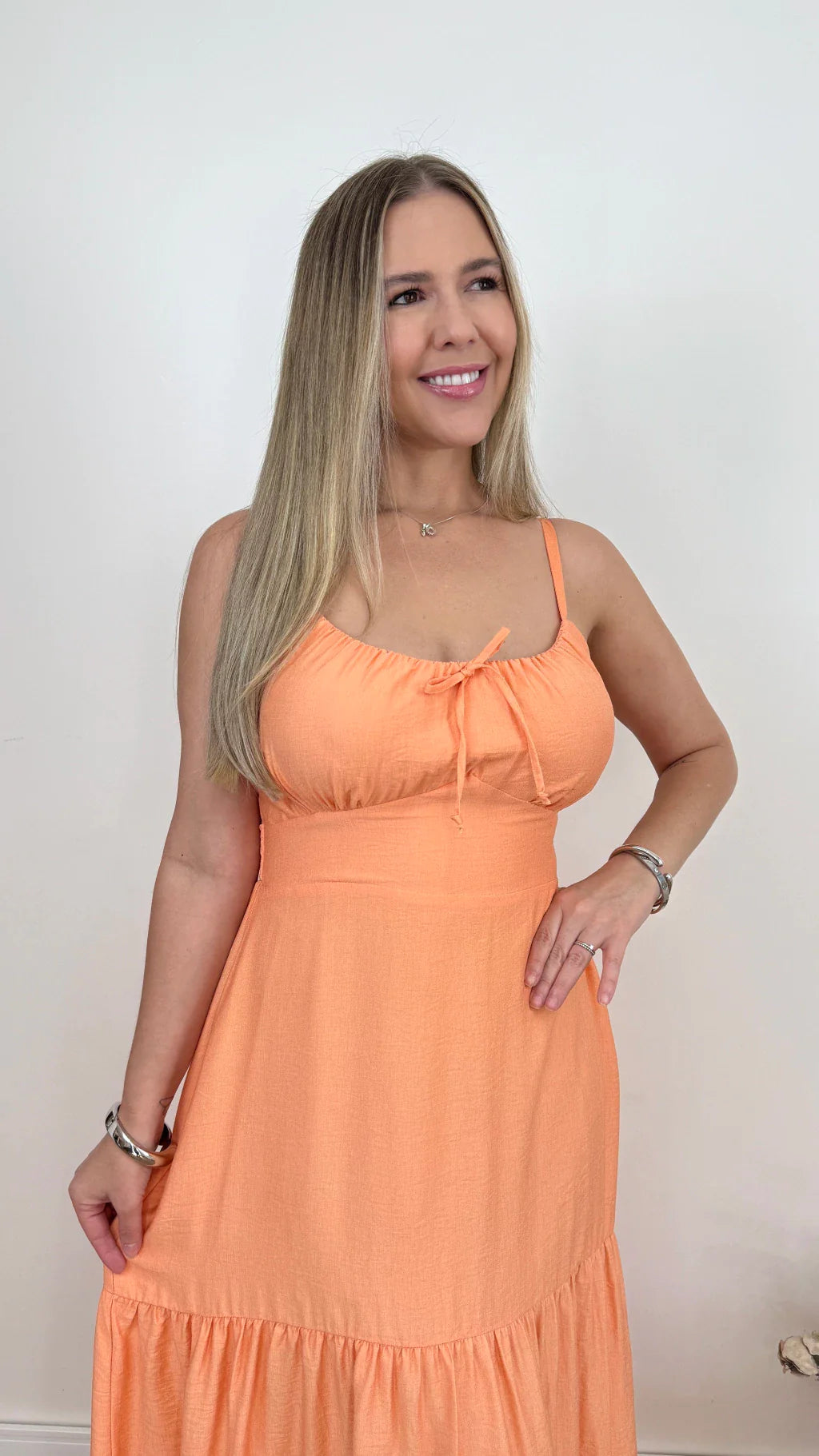 VESTIDO RUBIA LISO